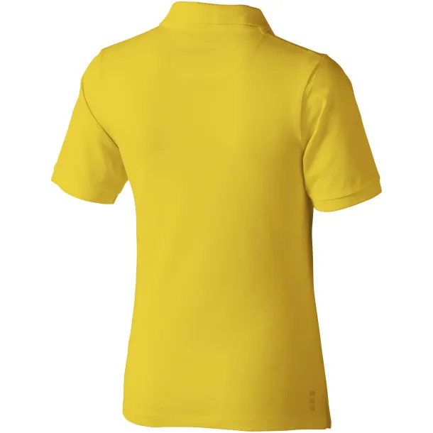 Calgary short sleeve women's polo - Elevate Life Yellow