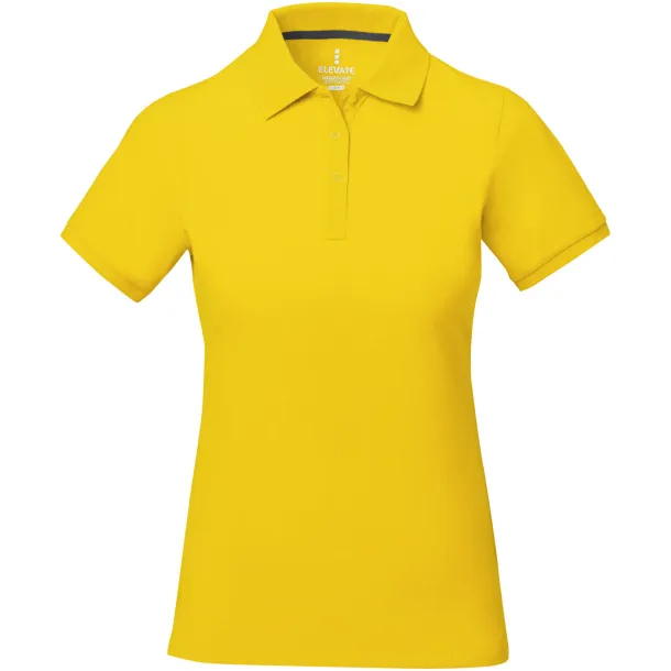 Calgary short sleeve women's polo - Elevate Life Yellow