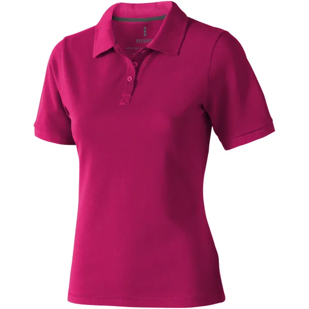 Calgary short sleeve women's polo - Elevate Life Magenta