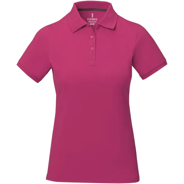 Calgary short sleeve women's polo - Elevate Life Magenta