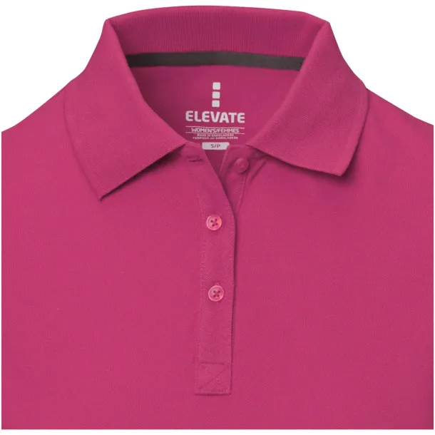 Calgary short sleeve women's polo - Elevate Life Magenta