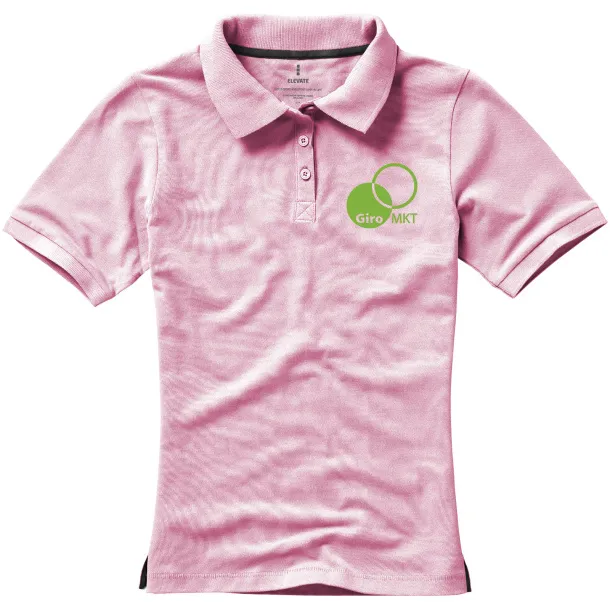 Calgary short sleeve women's polo - Elevate Life Light pink