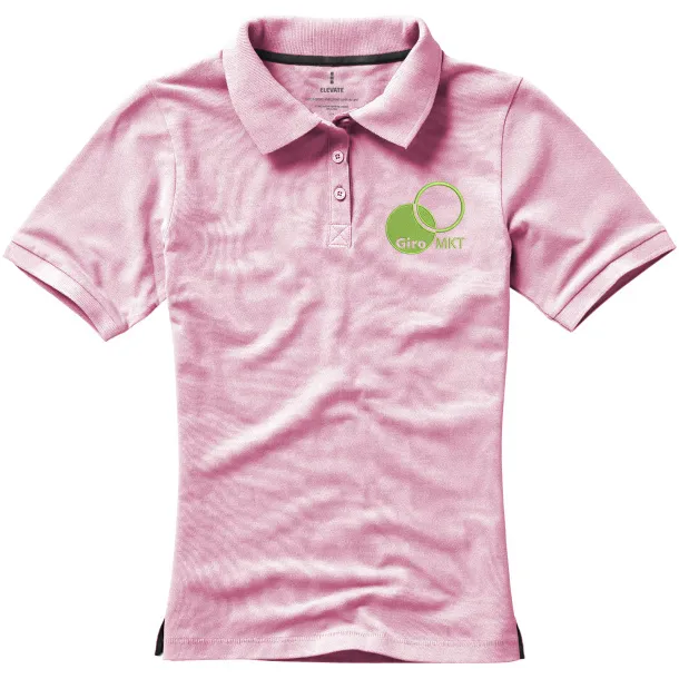 Calgary short sleeve women's polo - Elevate Life Light pink