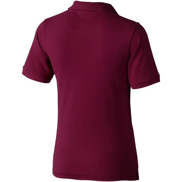 Calgary short sleeve women's polo - Elevate Life Burgundy