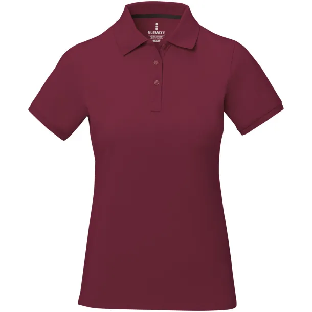 Calgary short sleeve women's polo - Elevate Life Burgundy