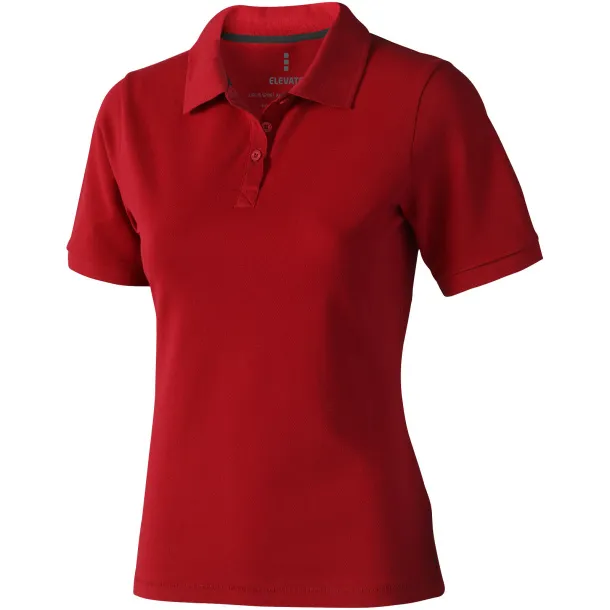 Calgary short sleeve women's polo - Elevate Life Red