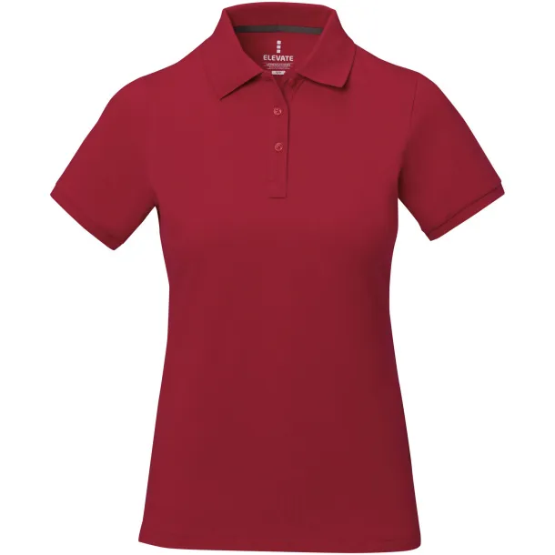 Calgary short sleeve women's polo - Elevate Life Red