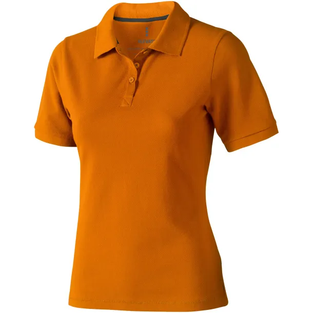 Calgary short sleeve women's polo - Elevate Life Orange