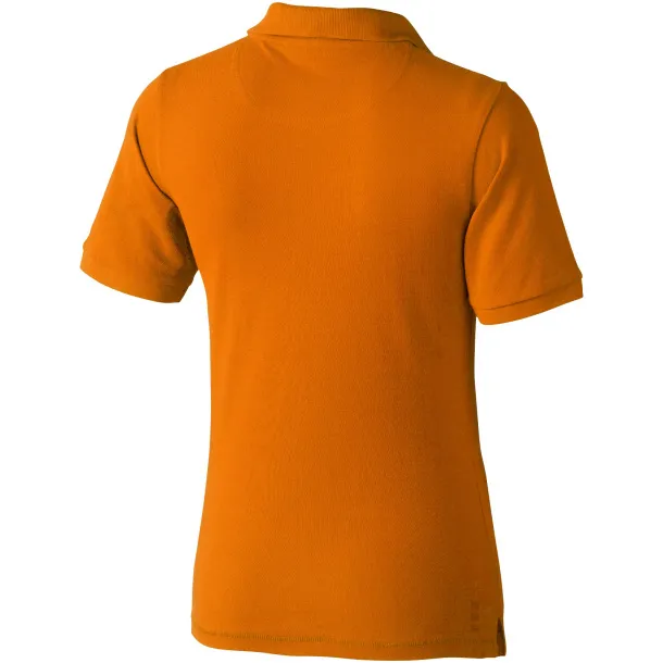 Calgary short sleeve women's polo - Elevate Life Orange