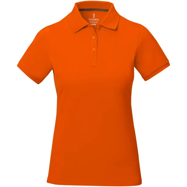 Calgary short sleeve women's polo - Elevate Life Orange