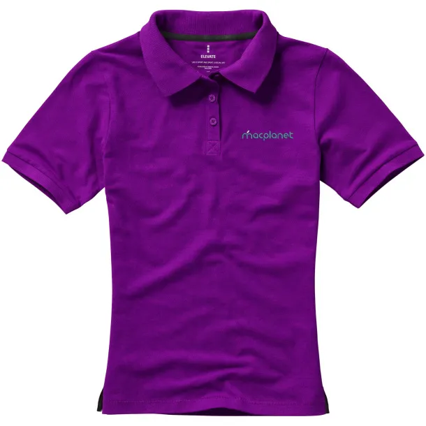 Calgary short sleeve women's polo - Elevate Life Plum