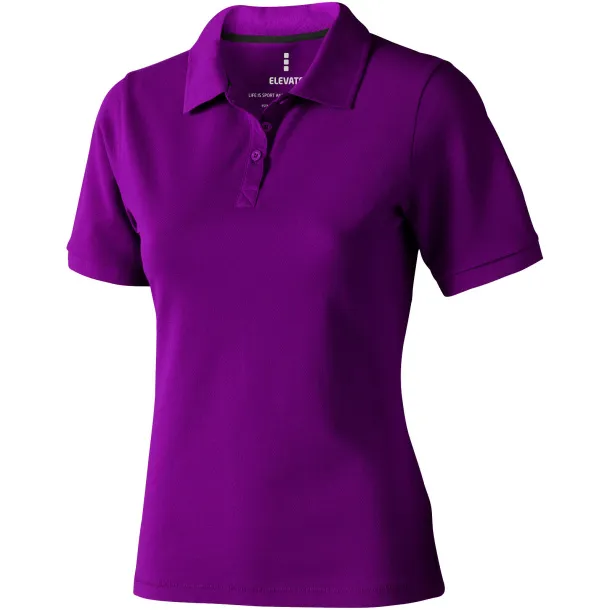 Calgary short sleeve women's polo - Elevate Life Plum