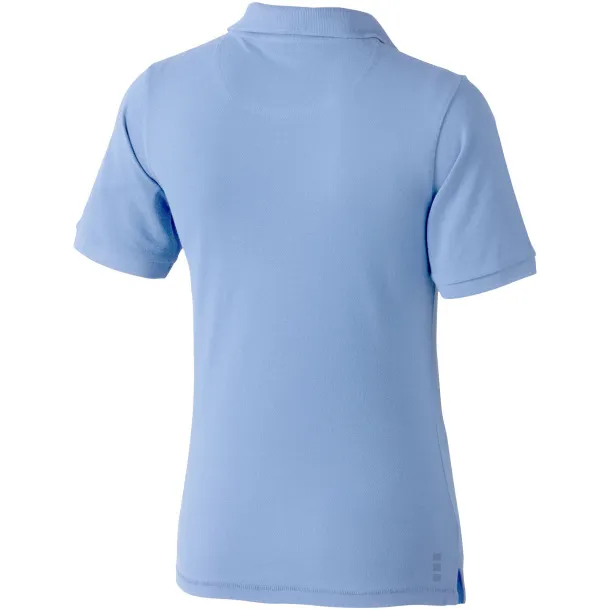 Calgary short sleeve women's polo - Elevate Life Light blue