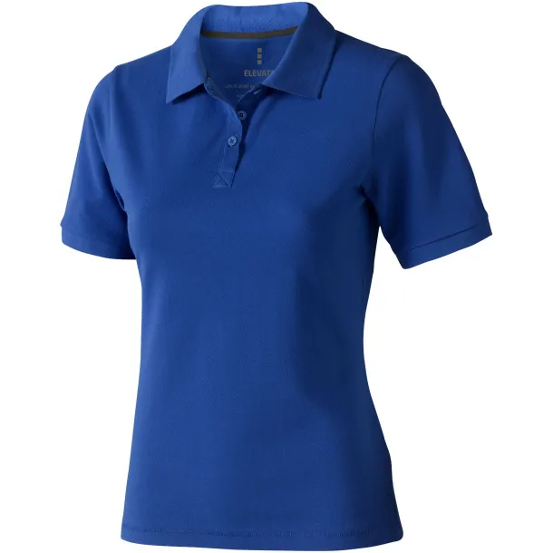 Calgary short sleeve women's polo - Elevate Life Blue