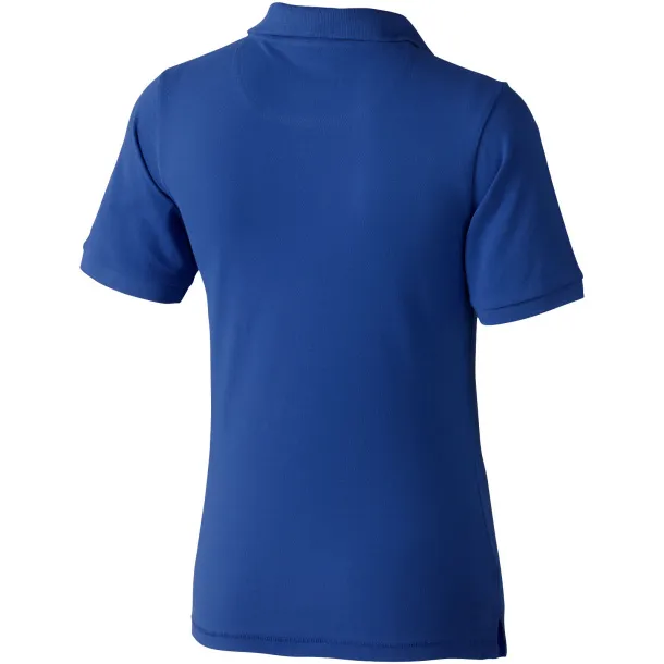 Calgary short sleeve women's polo - Elevate Life Blue