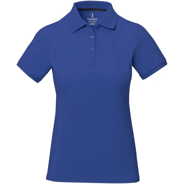 Calgary short sleeve women's polo - Elevate Life Blue