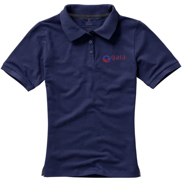 Calgary short sleeve women's polo - Elevate Life Navy Blue