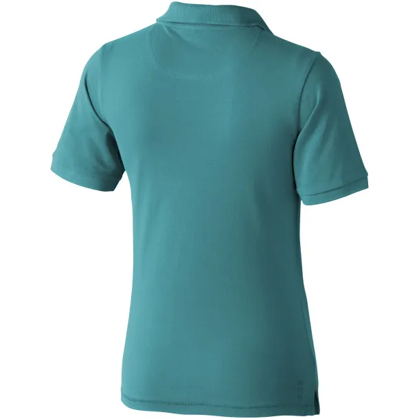 Calgary short sleeve women's polo - Elevate Life Aqua