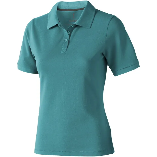 Calgary short sleeve women's polo - Elevate Life Aqua