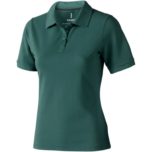 Calgary short sleeve women's polo - Elevate Life Šumski zelena