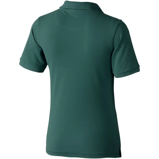 Calgary short sleeve women's polo - Elevate Life Šumski zelena