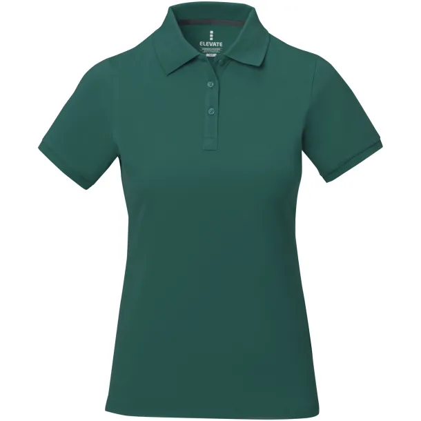 Calgary short sleeve women's polo - Elevate Life Šumski zelena