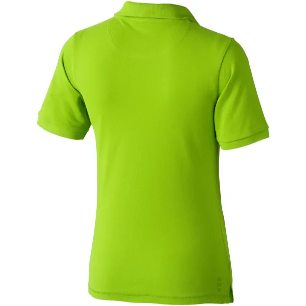 Calgary short sleeve women's polo - Elevate Life Apple Green