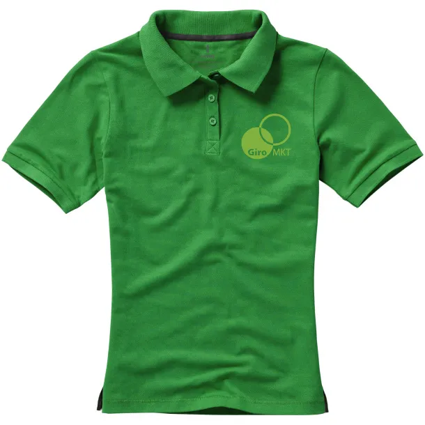 Calgary short sleeve women's polo - Elevate Life Fern green