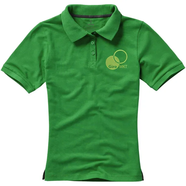 Calgary short sleeve women's polo - Elevate Life Fern green