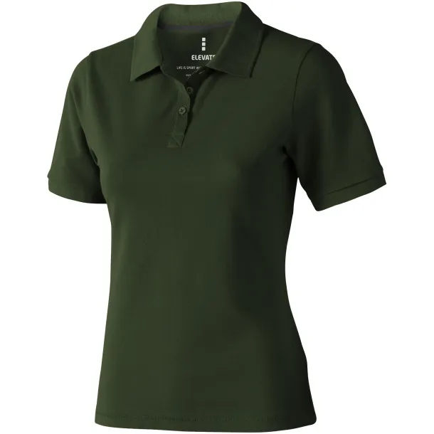 Calgary short sleeve women's polo - Elevate Life Army green