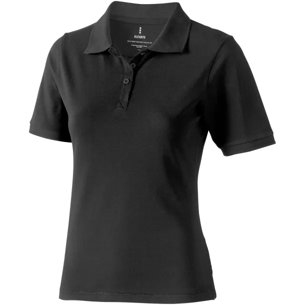 Calgary short sleeve women's polo - Elevate Life Anthracite