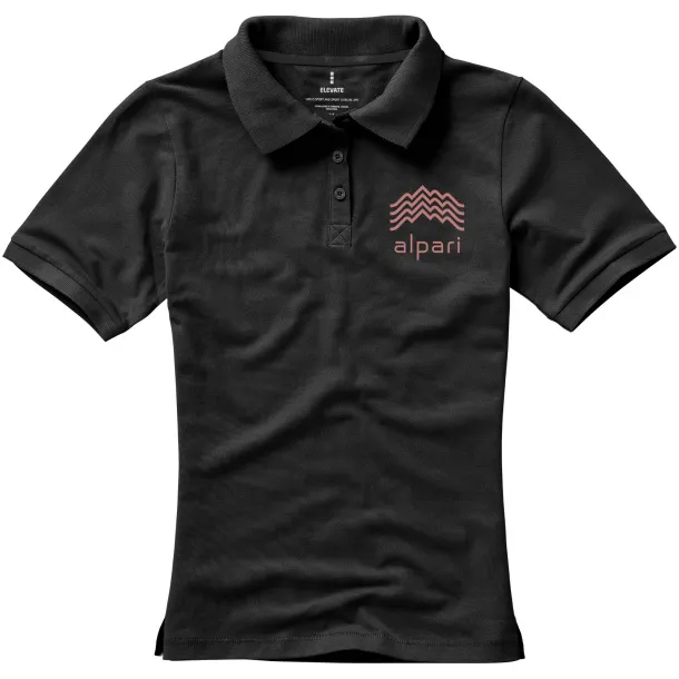 Calgary short sleeve women's polo - Elevate Life Anthracite