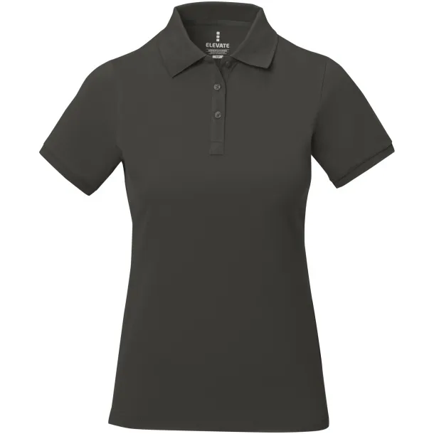 Calgary short sleeve women's polo - Elevate Life Anthracite