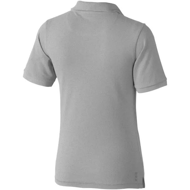 Calgary short sleeve women's polo - Elevate Life Grey Melange