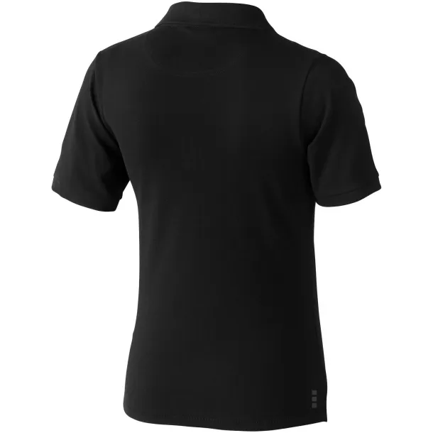 Calgary short sleeve women's polo - Elevate Life Solid black