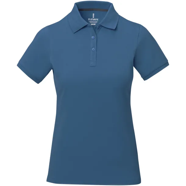 Calgary short sleeve women's polo - Elevate Life Tech blue