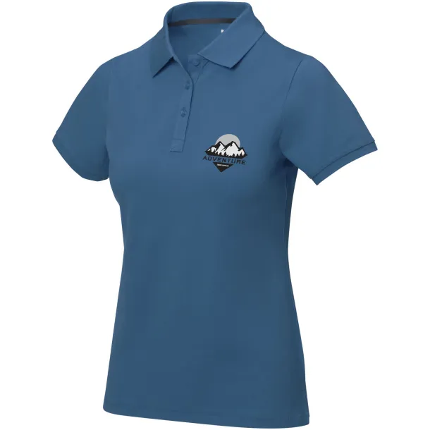 Calgary short sleeve women's polo - Elevate Life Tech blue