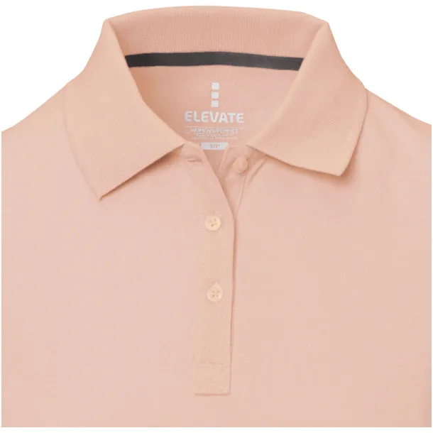 Calgary short sleeve women's polo - Elevate Life Pale blush pink