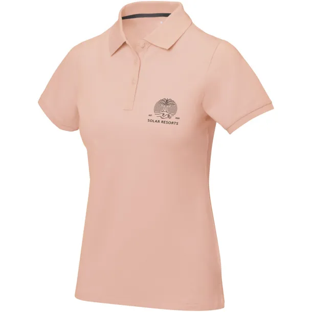 Calgary short sleeve women's polo - Elevate Life Pale blush pink