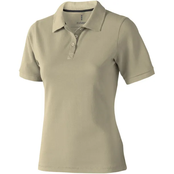 Calgary short sleeve women's polo - Elevate Life Khaki