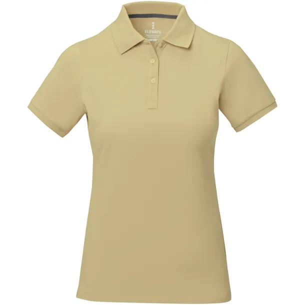 Calgary short sleeve women's polo - Elevate Life Khaki