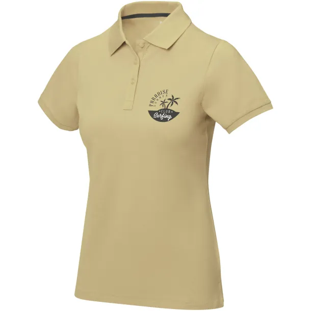 Calgary short sleeve women's polo - Elevate Life Khaki