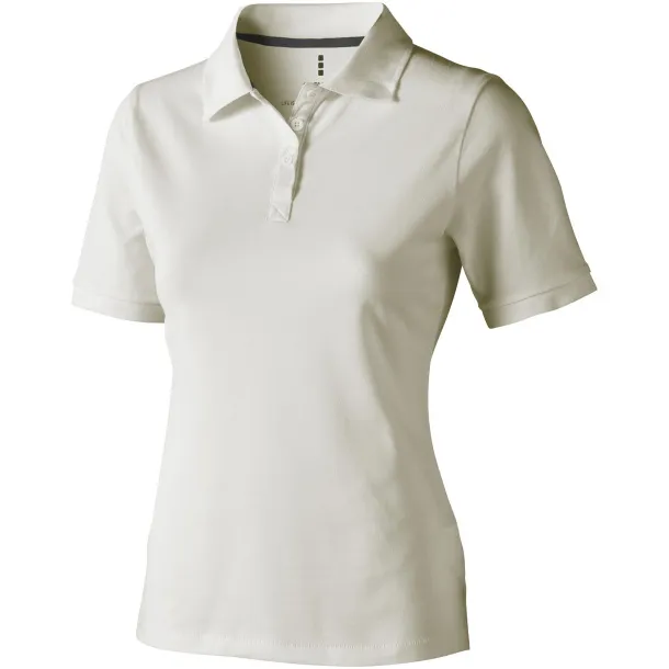 Calgary short sleeve women's polo - Elevate Life Light grey