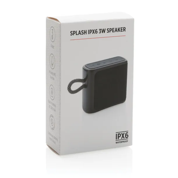  Splash IPX6 3W speaker - XD Collection Black 