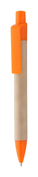 Reflat recycled paper ballpoint pen Natural Orange