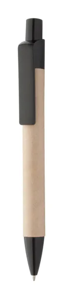 Reflat recycled paper ballpoint pen Natural Black