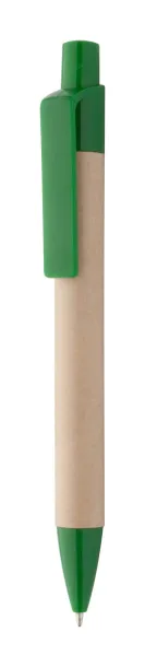 Reflat recycled paper ballpoint pen Natural Green