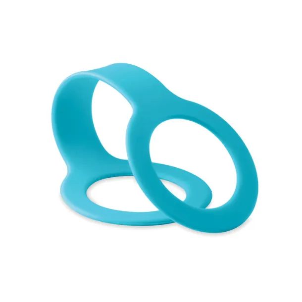 CARRY Silicone bottle holder strap Turquoise