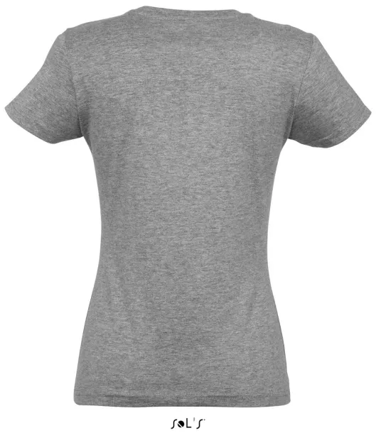 SOL'S IMPERIAL ženska majica kratkih rukava s okruglim ovratnikom, 190 g/m2 - SOL'S Grey Melange