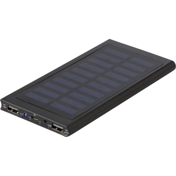  Prijenosna baterija 8000 mAh, solarni punjač black